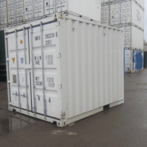 10FT Shipping Container (ONE TRIP) WHITE